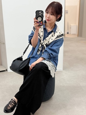 「GLOBAL WORK（グローバルワーク）のアイテム（アクセサリー）」を使った、せこ子さん（レディース・159cm）の春コーディネート