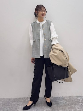 「アイテム（パンプス）」を使った、せこ子さん（レディース・159cm・30代）の冬コーディネート