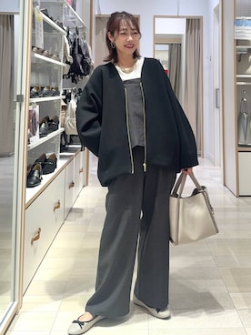 「アイテム（オールインワン・サロペット）」を使った、せこ子さん（レディース・159cm・30代）の秋コーディネート