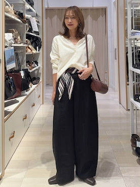 「GLOBAL WORK（グローバルワーク）のアイテム」を使った、せこ子さん（レディース・159cm）の秋コーディネート