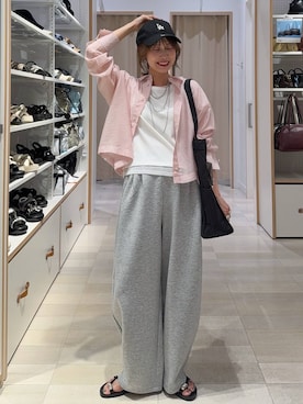 「GLOBAL WORK（グローバルワーク）のアイテム（アクセサリー）」を使った、せこ子さん（レディース・159cm）の夏コーディネート