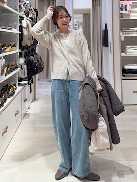 「アイテム（チョーカー）」を使った、せこ子さん（レディース・159cm・30代）の冬コーディネート