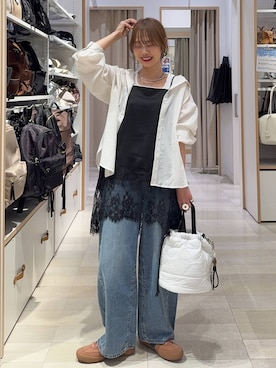 「GLOBAL WORK（グローバルワーク）のアイテム（シューズ）」を使った、せこ子さん（レディース・159cm）の春コーディネート