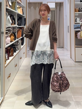 「GLOBAL WORK（グローバルワーク）のアイテム（シューズ）」を使った、せこ子さん（レディース・159cm）の春コーディネート