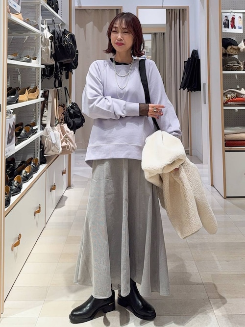 Beauteeシアー切り替え長袖/587687（Tシャツ/カットソー）｜GLOBAL