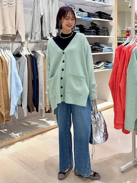 「アイテム（バレエシューズ）」を使った、せこ子さん（レディース・159cm・30代）の秋コーディネート