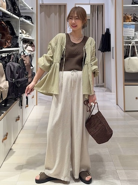 「GLOBAL WORK（グローバルワーク）のアイテム（シューズ）」を使った、せこ子さん（レディース・159cm）の春コーディネート