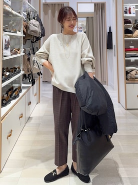 「アイテム（ダウンジャケット/コート）」を使った、せこ子さん（レディース・159cm・30代）の秋コーディネート