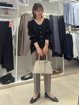 「アイテム（アクセサリー）」を使った、せこ子さん（レディース・159cm・30代）の秋コーディネート