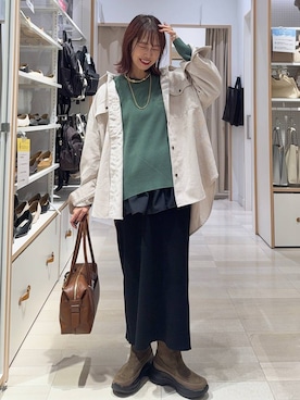 「アイテム（ブーツ）」を使った、せこ子さん（レディース・159cm・30代）の秋コーディネート