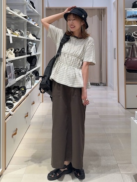 「GLOBAL WORK（グローバルワーク）のアイテム（アクセサリー）」を使った、せこ子さん（レディース・159cm）の夏コーディネート