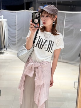 「GLOBAL WORK（グローバルワーク）のアイテム（アクセサリー）」を使った、せこ子さん（レディース・159cm）の夏コーディネート
