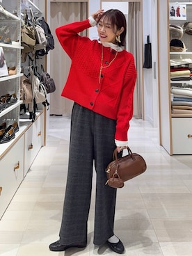 「アイテム（バレエシューズ）」を使った、せこ子さん（レディース・159cm・30代）の秋コーディネート