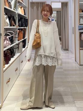 「GLOBAL WORK（グローバルワーク）のアイテム」を使った、せこ子さん（レディース・159cm）の春コーディネート