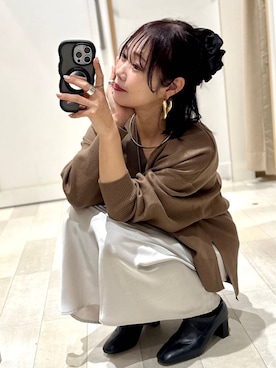 せこ子さん（レディース・159cm）の冬コーディネート