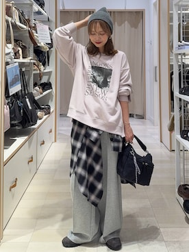 「GLOBAL WORK（グローバルワーク）のアイテム（トップス）」を使った、せこ子さん（レディース・159cm）の秋コーディネート