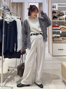 「アイテム（ネックレス）」を使った、せこ子さん（レディース・159cm・30代）の秋コーディネート