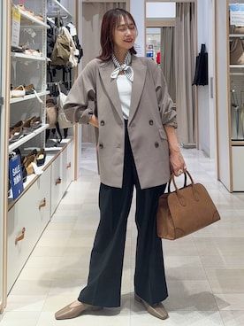 「アイテム（財布/小物）」を使った、せこ子さん（レディース・159cm・30代）の秋コーディネート