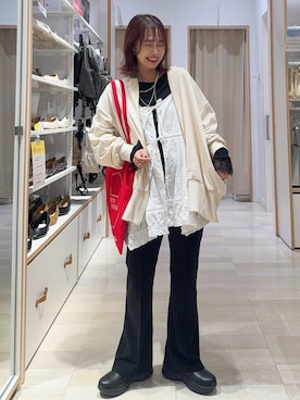 「アイテム（ワンピース）」を使った、せこ子さん（レディース・159cm・30代）の秋コーディネート
