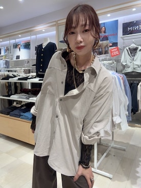 「アイテム（スラックス）」を使った、せこ子さん（レディース・159cm・30代）の秋コーディネート