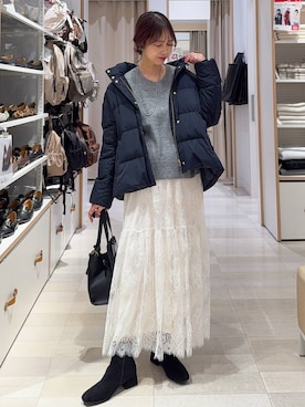 「アイテム（ワンピース/ドレス）」を使った、せこ子さん（レディース・159cm・30代）の冬コーディネート