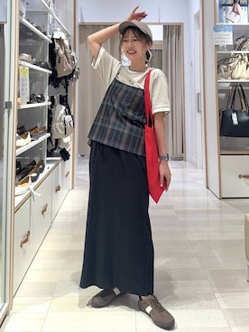 「アイテム（トートバッグ）」を使った、せこ子さん（レディース・159cm・30代）の夏コーディネート