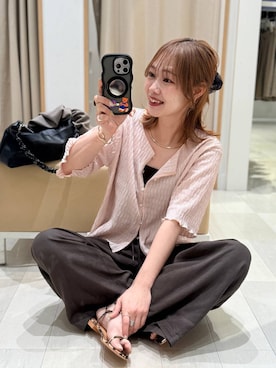 「GLOBAL WORK（グローバルワーク）のアイテム（アクセサリー）」を使った、せこ子さん（レディース・159cm）の春コーディネート