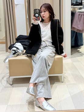 「WING（ウイング）のアイテム」を使った、せこ子さん（レディース・159cm）の冬コーディネート