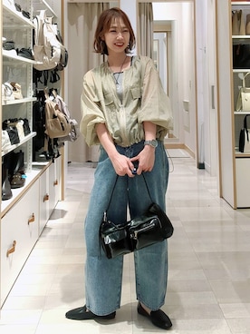 「アイテム（アクセサリー）」を使った、せこ子さん（レディース・159cm・30代）の春コーディネート