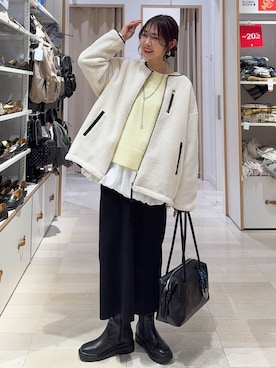 せこ子さん(レディース・159cm)の冬コーディネート