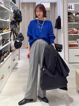 「GLOBAL WORK（グローバルワーク）のふわふわHugmeドルマンプルオーバー/595406（ニット/セーター）」を使った、せこ子さん（レディース・159cm）の冬コーディネート