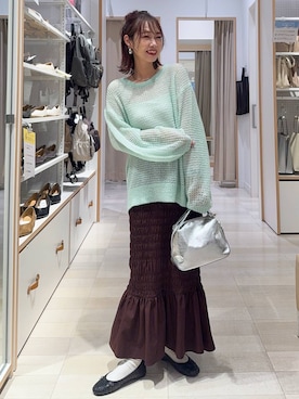 「アイテム（キャミソール）」を使った、せこ子さん（レディース・159cm・30代）の冬コーディネート