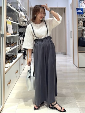 「アイテム（アクセサリー）」を使った、せこ子さん（レディース・159cm・30代）の夏コーディネート