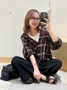 「アイテム（シャツ/ブラウス）」を使った、せこ子さん（レディース・159cm・40代）の夏コーディネート