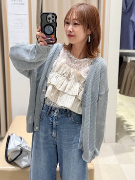 「GLOBAL WORK（グローバルワーク）のアイテム（トップス）」を使った、せこ子さん（レディース・159cm）の春コーディネート