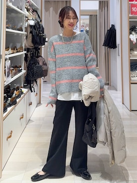 せこ子さん（レディース・159cm）の冬コーディネート