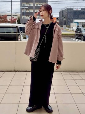 「アイテム（ワンピース/ドレス）」を使った、せこ子さん（レディース・159cm・30代）の秋コーディネート