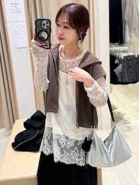 せこ子さん（レディース・159cm）の冬コーディネート