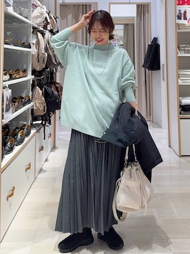 「GLOBAL WORK（グローバルワーク）のアイテム（トップス）」を使った、せこ子さん（レディース・159cm）の冬コーディネート