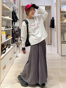 「アイテム（スウェット）」を使った、せこ子さん（レディース・159cm・30代）の秋コーディネート