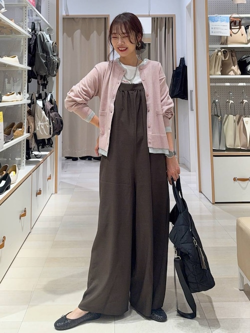 セール】アソートギャザーワイドサロペ/587823（サロペット