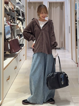 「GLOBAL WORK（グローバルワーク）のアイテム（トップス）」を使った、せこ子さん（レディース・159cm）の秋コーディネート