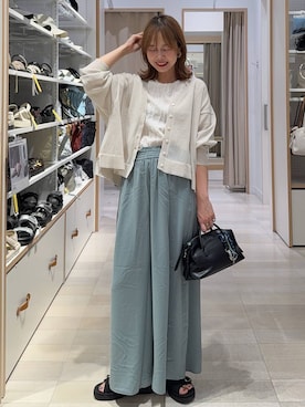 「GLOBAL WORK（グローバルワーク）のアイテム」を使った、せこ子さん（レディース・159cm）の夏コーディネート