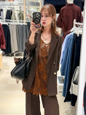 「GLOBAL WORK（グローバルワーク）のアイテム（パンツ）」を使った、せこ子さん（レディース・159cm）の秋コーディネート