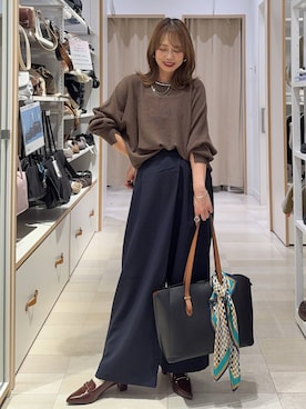 「GLOBAL WORK（グローバルワーク）のアイテム（トップス）」を使った、せこ子さん（レディース・159cm）の秋コーディネート