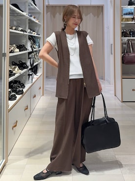 「GLOBAL WORK（グローバルワーク）のアイテム（トートバッグ）」を使った、せこ子さん（レディース・159cm）の夏コーディネート