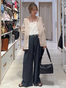 「GLOBAL WORK（グローバルワーク）のアイテム（アクセサリー）」を使った、せこ子さん（レディース・159cm）の夏コーディネート