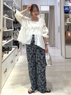 「アイテム（タンクトップ）」を使った、せこ子さん（レディース・159cm・30代）の夏コーディネート