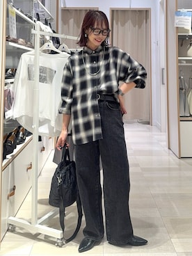 「GLOBAL WORK（グローバルワーク）のアイテム」を使った、せこ子さん（レディース・159cm）の秋コーディネート