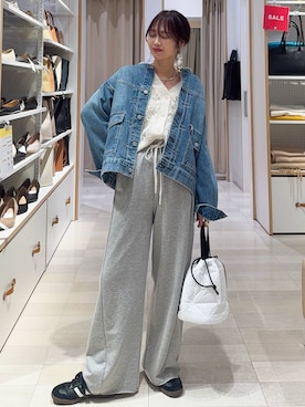 「WING（ウイング）のアイテム」を使った、せこ子さん（レディース・159cm）の冬コーディネート